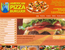 Tablet Screenshot of americanpizzaburguer.com